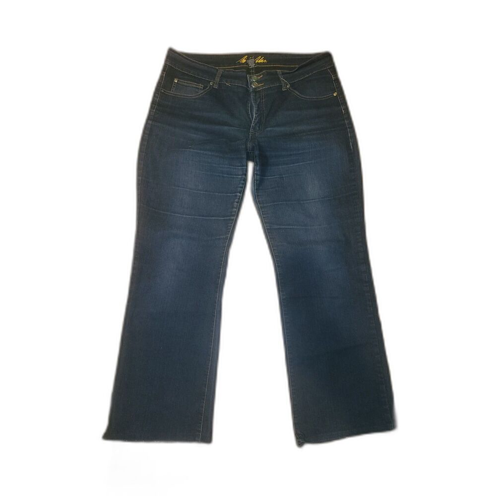 Bill Blass Stretch Bootcut Embellished pockets 14